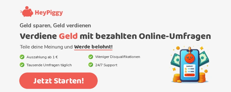 Anzeige: Geld verdienen mit Umfragen