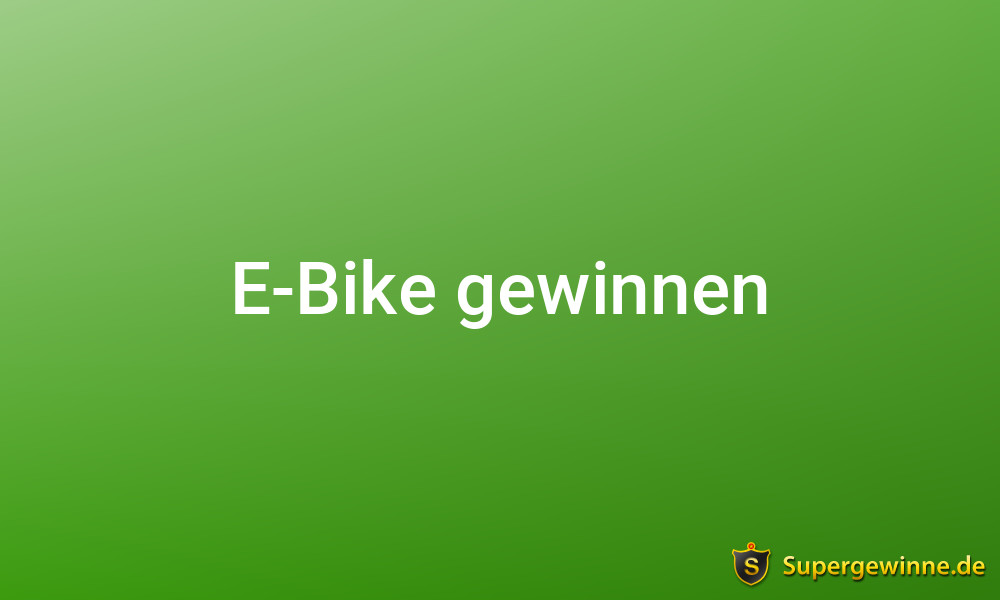 E-Bike gewinnen